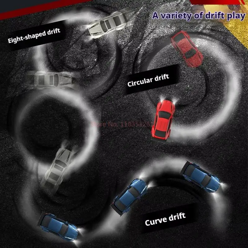 New Kf20 1:64 Drift Rc Car Four-Wheel Remote Control Car Racing Car Full Proportions Desktop Competition Toy Boys Perfect Gifts 5