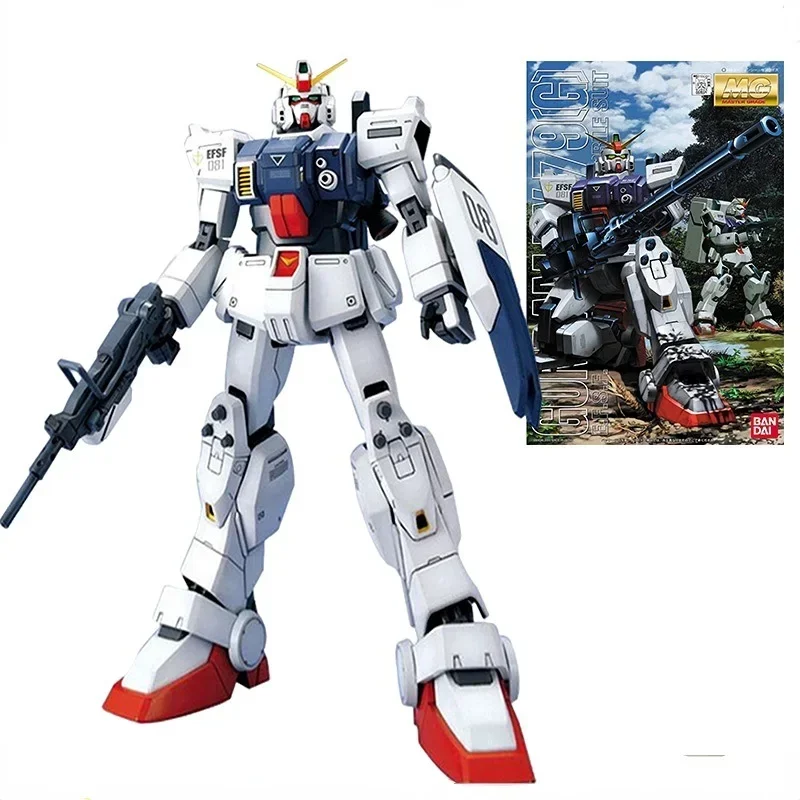 

Bandai Gunpla MG 1/100 RX-79 Gundam массовое производство, модель Gundam, детская сборная аниме-фигурка робота, игрушки