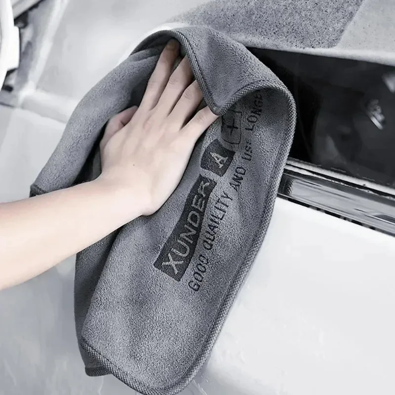Description Picture 3 of item1-10PCS Microfiber Car Washing Towel Auto Cleaning Drying Cloth Hemming Car Care Detailing Cloth High Water Absorption Car Rag