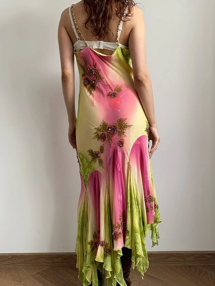 ملابس نسائية أنيقة غير النظامية حمالة الترتر فستان...