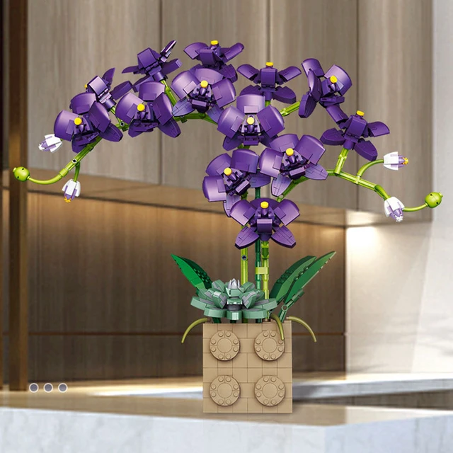 Bloc De Construction De Fleurs Orchidées, Jouet Bonsaï Pour Fille,  Arrangement Floral Adulte, Jouets D'assemblage Pour Cadeaux - AliExpress