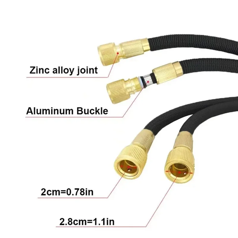 Description Picture 5 of itemUpgrade Garden Hoses, New Flexible And Expandable Irrigation Pipes, Garden Watering Guns, Hoses High-Pressure Car Cleaning Tools