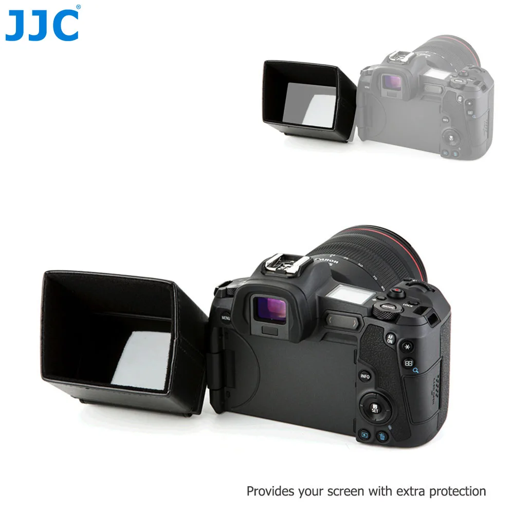 JJC 3" Camera LCD Hood 70x50mm Camcorder Screen Sun Hood Sunshade for Sony ZV-1 ZV-E1 A7CR Canon EOS M50 800D Fujifilm X-H2 images - 6
