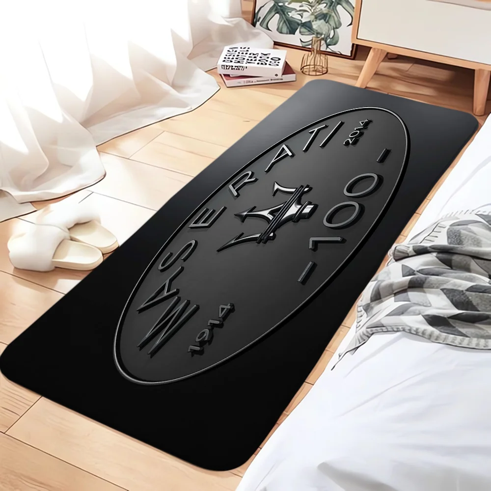 

Carpets for Kitchen Absorbent Mat Maserati Car Logo Balcony Cute Room Decor Home Decoration Doormat Entrance Door Hallway Carpet