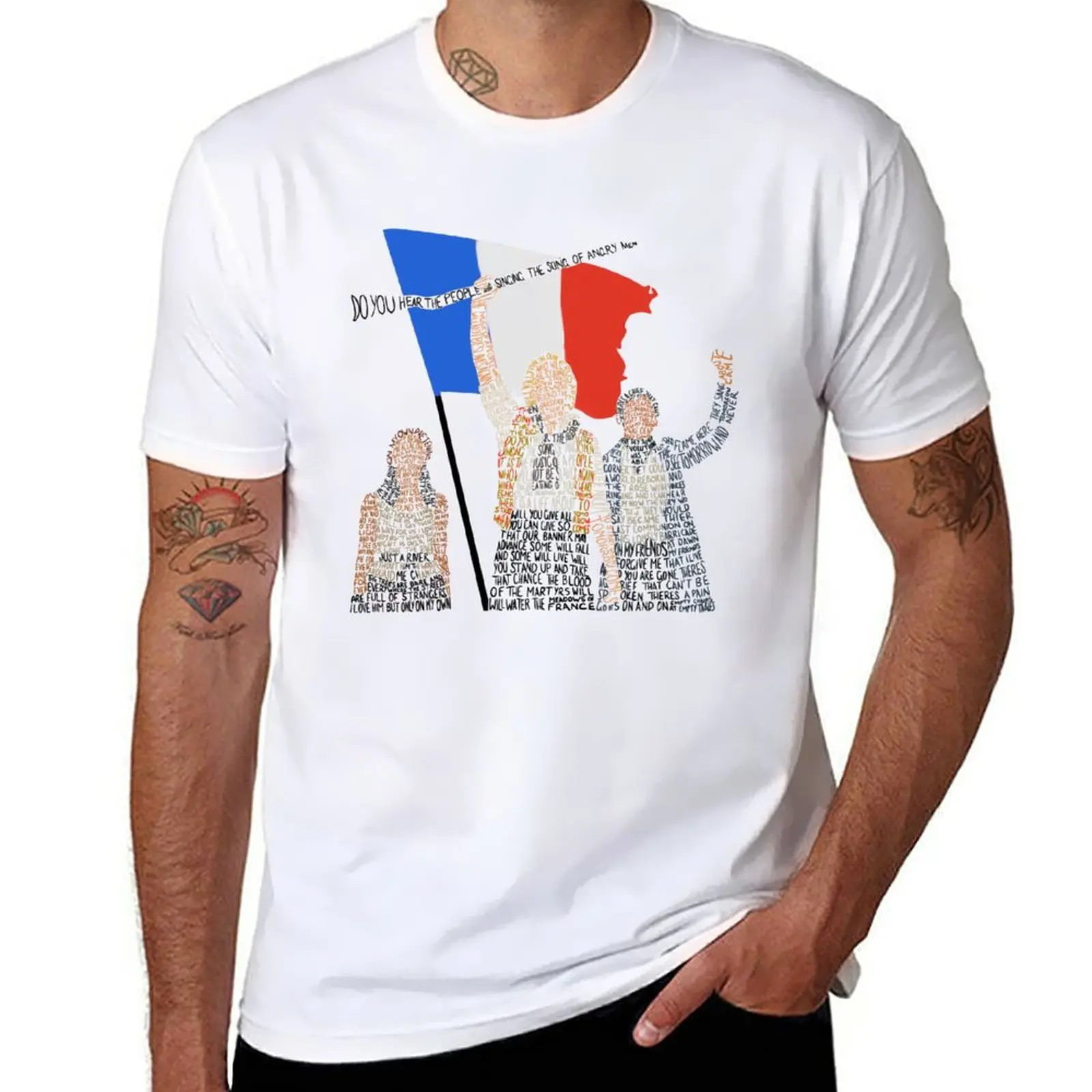 

Les Miserables T-Shirt korean fashion blacks funnys vintage mens t shirt