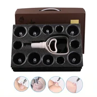 Cupping Therapy Set,12 Cups Transparent Chinese Acupoint Therapy Vacuum Suction Massager 4 Size Cupping Cup for Body Massage 1
