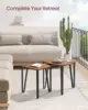 Nesting Coffee Tables, End Tables Set of 2 for Living Room Bedroom, Industrial Small Stacking Side Tables 4