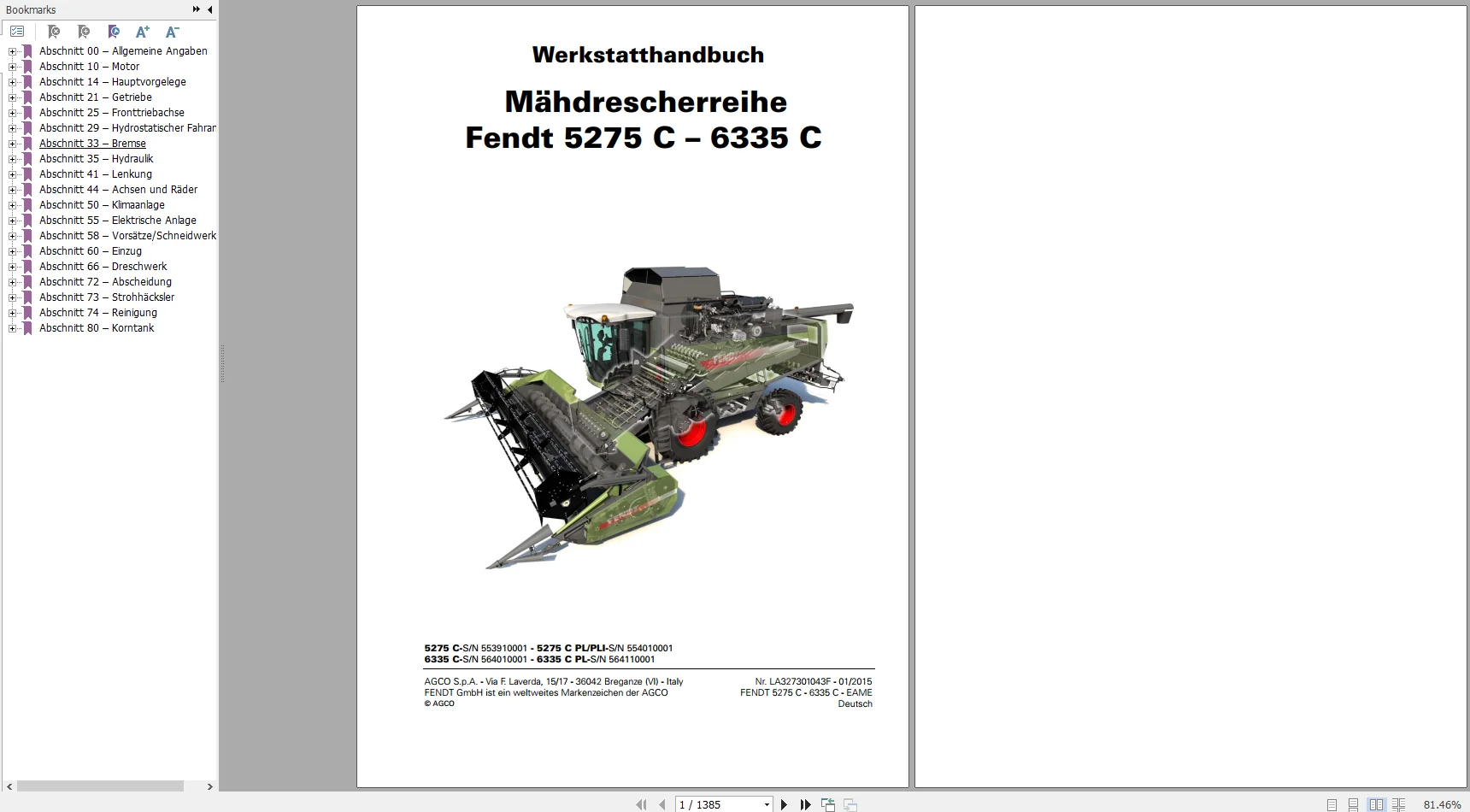 A Fendt Kombinálása A Harvester Diagramok, Az Üzemeltető És A Műhely Kézikönyvei Német Nyelvek Dvd