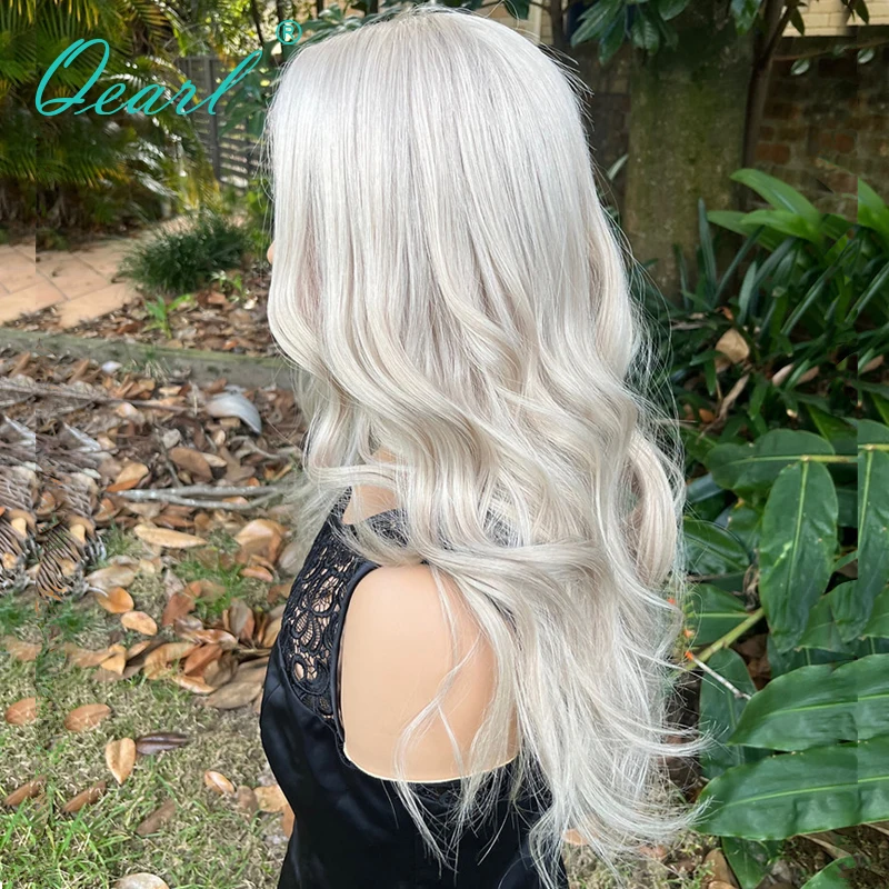 Wigs for Women White Icy Blonde All Full Lace Wig 100% Virgin Brazilian Human Hair Wigs on Sale 13x6 Lace Frontal Wig 180% Qearl