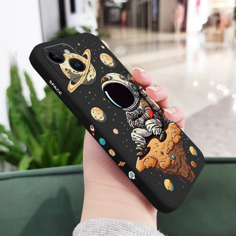 Saturn-Themed Adorable Kids' Silicone Phone Case