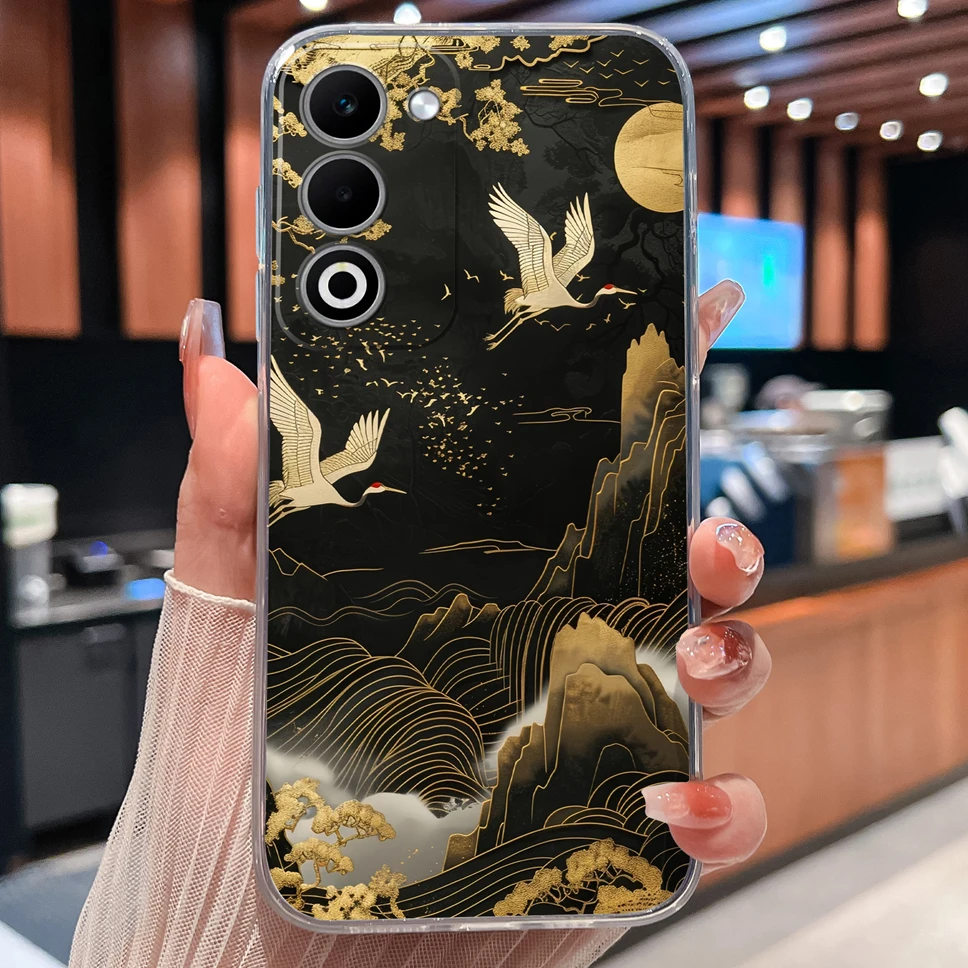 Lovely Animal Cartoon Soft TPU Transparent Silicone Bumper Phone Case