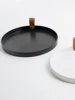 Ahunderjiaz-Nordic Style Round Storage Tray, Living Room Entrance Desktop, White Fruit Tray, Home Decoration, Kitchen Organizati 4