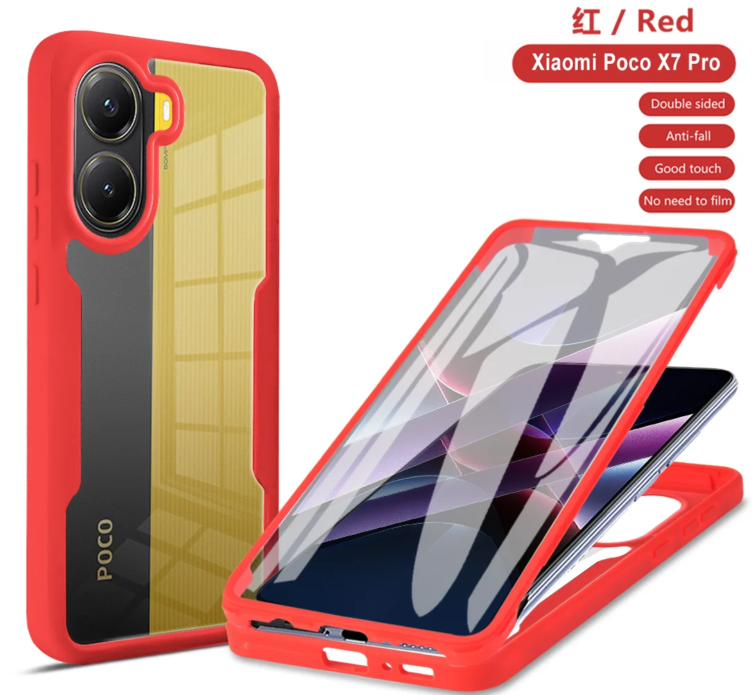 360° Full Coverage Protective Phone Case with Screen Protector and Camera Lens Guard