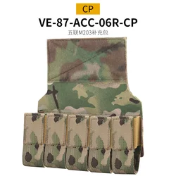 Tactical Flash Bang 5 - Pouch Storage Bag with Abdominal Hook Loop Attachment (CP)