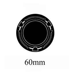 Magnetic Car Mount Metal Plate Rings - Pack of 2 (60mm - 2pcs)