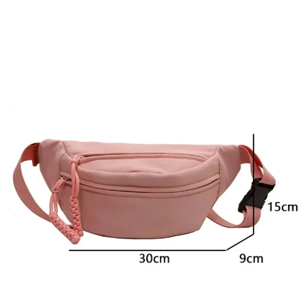 Chest Bags Banana Bag for Women Sling Crossbody Waist Pack Canvas Running Waist Bag Casual Fanny Packs Sport Half Moon Belt Bag