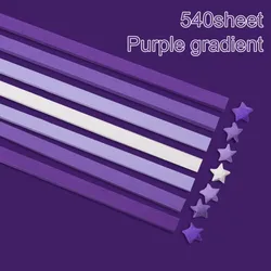 Vibrant Double - Sided Origami Star Paper Strips for DIY Crafts and Home Decor (PURPLE)