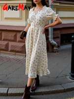 Élégante Robe Longue Décontractée Blanche en Coton 100% pour Femme, Style Vintage, Longueur Midi, Idéale pour l'Été 2026 5