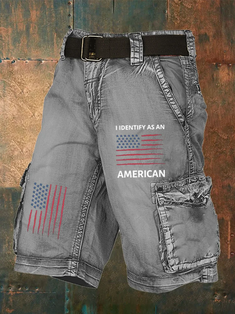 Men's Summer Overalls Lndependence Day Retro New Overalls Fashion Comfortable Casual 3d Printed Men's Shorts