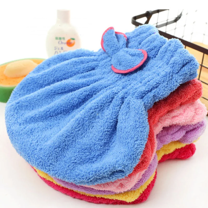 Microfiber thick coral fleece absorbent quick-drying cap confinement cap women's bag turban shower household dry hair towel dry hair cap,womens turban headwear