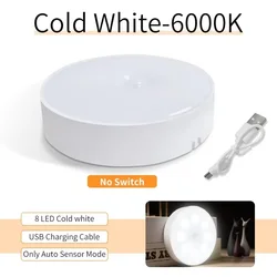 Rechargeable USB LED Motion Sensor Night Light (White light)