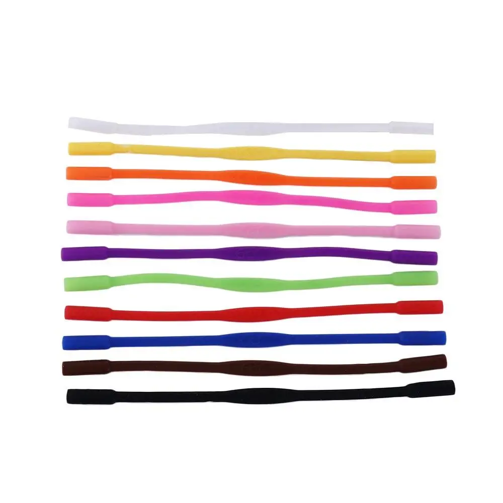 

Высокоэластичный детский силиконовый однотонный ремешок для очков