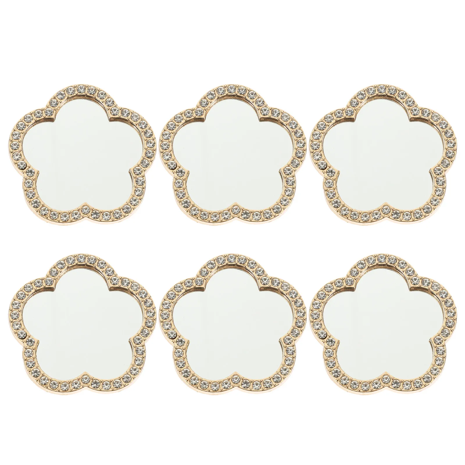 6Pcs 휴대폰 셀카용 미니 거울 HD 반사형 휴대폰 카메라 거울 컴팩트하고 가벼운 스트리밍 액세서리