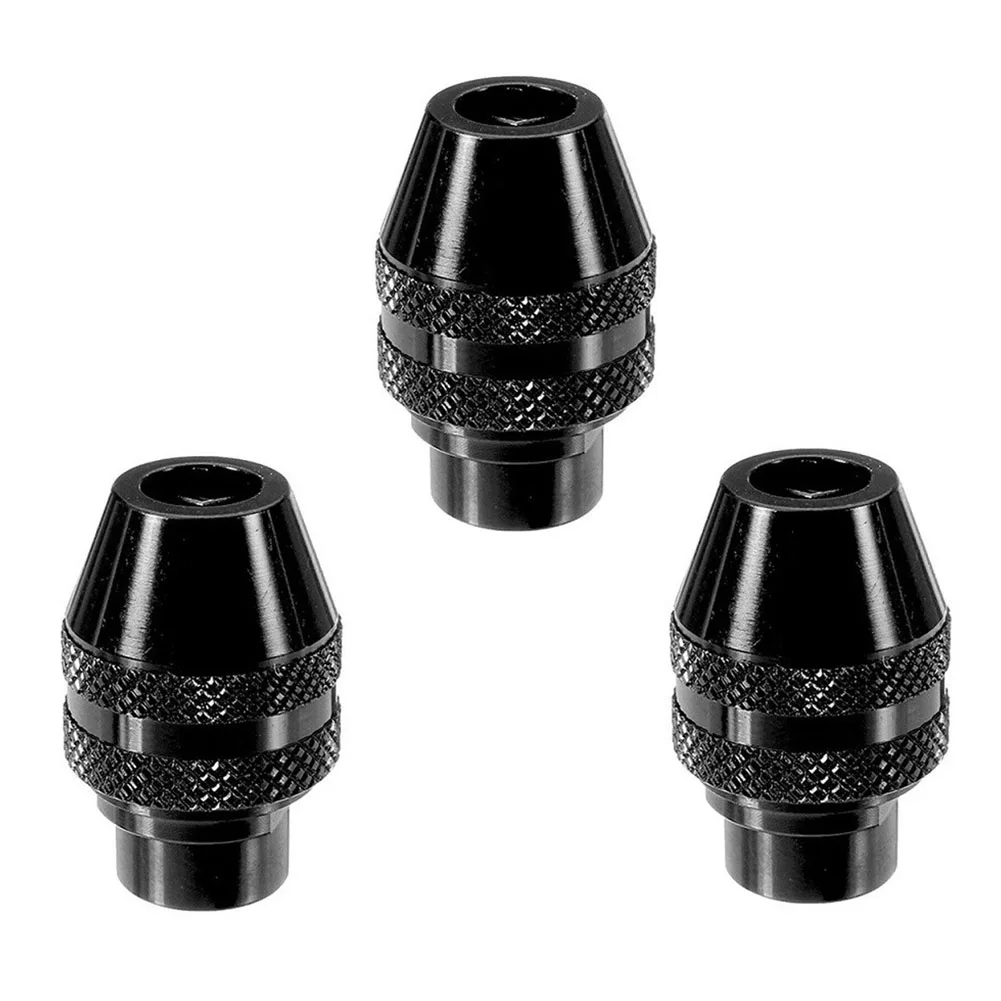 

3pcs Universal Multi Drill Chuck Keyless 0.8-3.2mm Mini Drill Bit Chucks Adapter For Dremel Rotary Tools Engraver Accessories