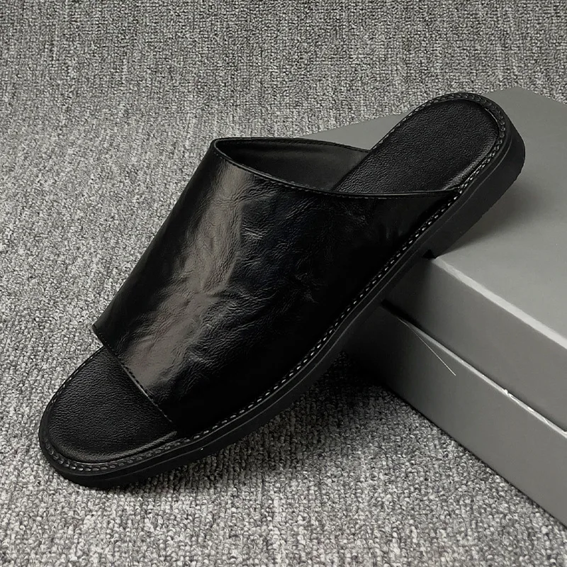 Sandals Men Summer Non-slip Shoes Unisex Bathroom Slippers Comfy Slides Beach Flip Flop Soft Indoor Size 38-48