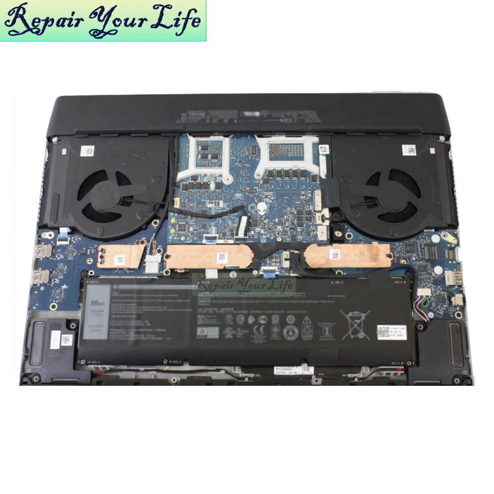 CNV63 H5TYJ 노트북 CPU GPU 냉각 팬, DELL M17 R3 R4 M17R4 FM7J FM7H CN-0CNV63 0H5TYJ 쿨러 라디에이터, 신제품