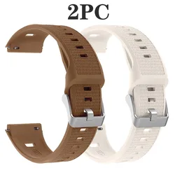 Premium Soft Silicone Quick Release Strap for Huawei Watch GT Series - Replacement Wristband Accessory (2PC - BS)