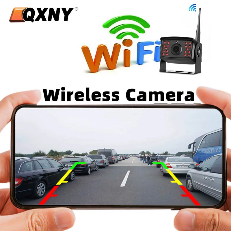 WiFi Truck HD 720P Wireless 5G Trailer/Pickups/Van/Rv/Bus/Camper DVR Recorder Front Rear View Camera For IOS or Android Phone