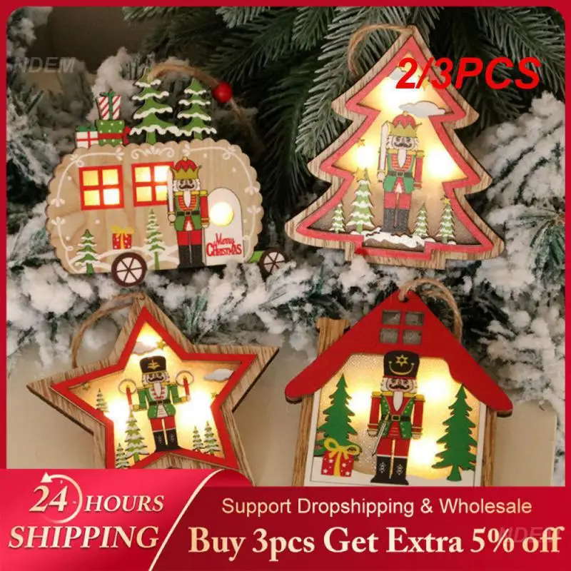 

2/3PCS New Year 2023 Christmas Ornament walnut soldier Hanging Pendants Star Xmas Tree Christmas Decorations For Home Navidad