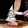 Outdoor stainless steel high hardness fire axe, household bone chopping axe, camping portable logging survival axe 3