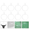 10 Pcs White Bikini Display Stands Round Underwear Racks Drying Shelf Circle Shape Swimsuit Hanger Home Storage ganization 1