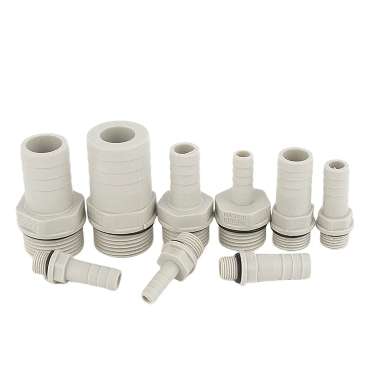 Soft Pipe Fitting 1/8" 1/4" 3/8" 1/2" 3/4" Male Thread 6 8 10-25mm POM Pagoda Barbed Connector Joint Plastic Hose Pipe Fitting