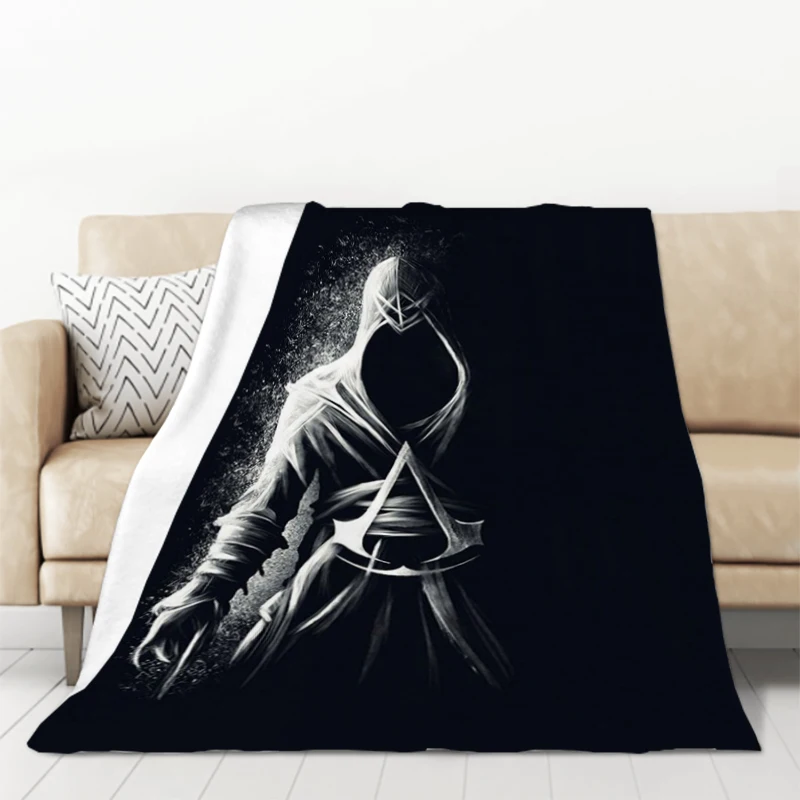 

Furry Game Assassin's C-Creed Blanket Oversized Bed Blankets for Winter Sofa Blankets & Throws Bedspread on the Bed Knee Baby