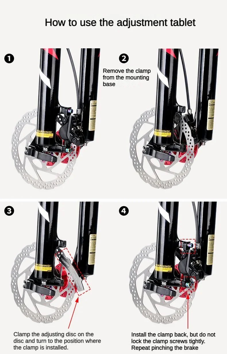 Einstellscheibe für Scheibenbremsen, Mountainbike-Ölscheibenbremsscheibe, kratzfeste Scheibenklemme, Zubehör zur Einstellung des Bremsscheibenspaltens – Detail 7