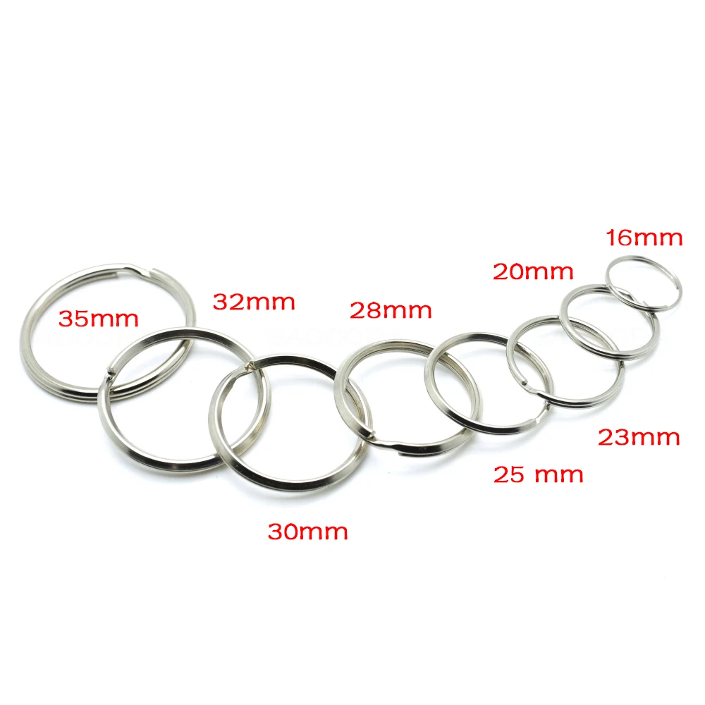 50 Pcs Keyring Keychain Split Ring Keyfob Key Holder Metal O Rings for  Jewelry Making Leather Bag DIY Accessories 10mm ~ 57mm - AliExpress