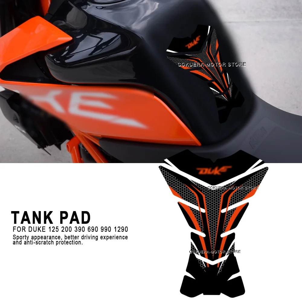 

Motorcycle Accessories Fuel Tank Pad Anti Slip Side Knee Grip Decal Sticker Pad For KTM Duke 125 200 390 690 990 1290