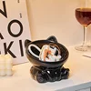 Cat Bowl Pet Accessories Ceramic Diagonal High Feet Cute Protection Cervical Spine Dog Bowl Drink Water Bowl Pet Supplies 2