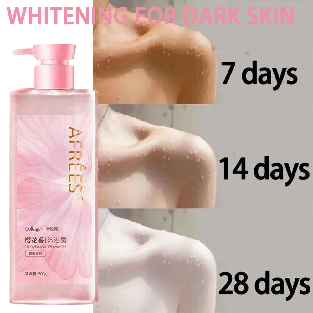 

Collagen Cherry Blossom Body Wash Lasting Fragrance Whitening Deep Clean Moisturizing Shower Gels Bath and Body Works