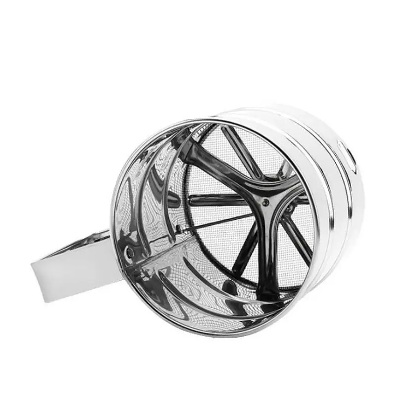 1 Pcs Hand-held Small Flour Sieve Baking Utensils Stainless Steel Hand-held Flour Sieve Cup Stainless Steel Powder Sieve