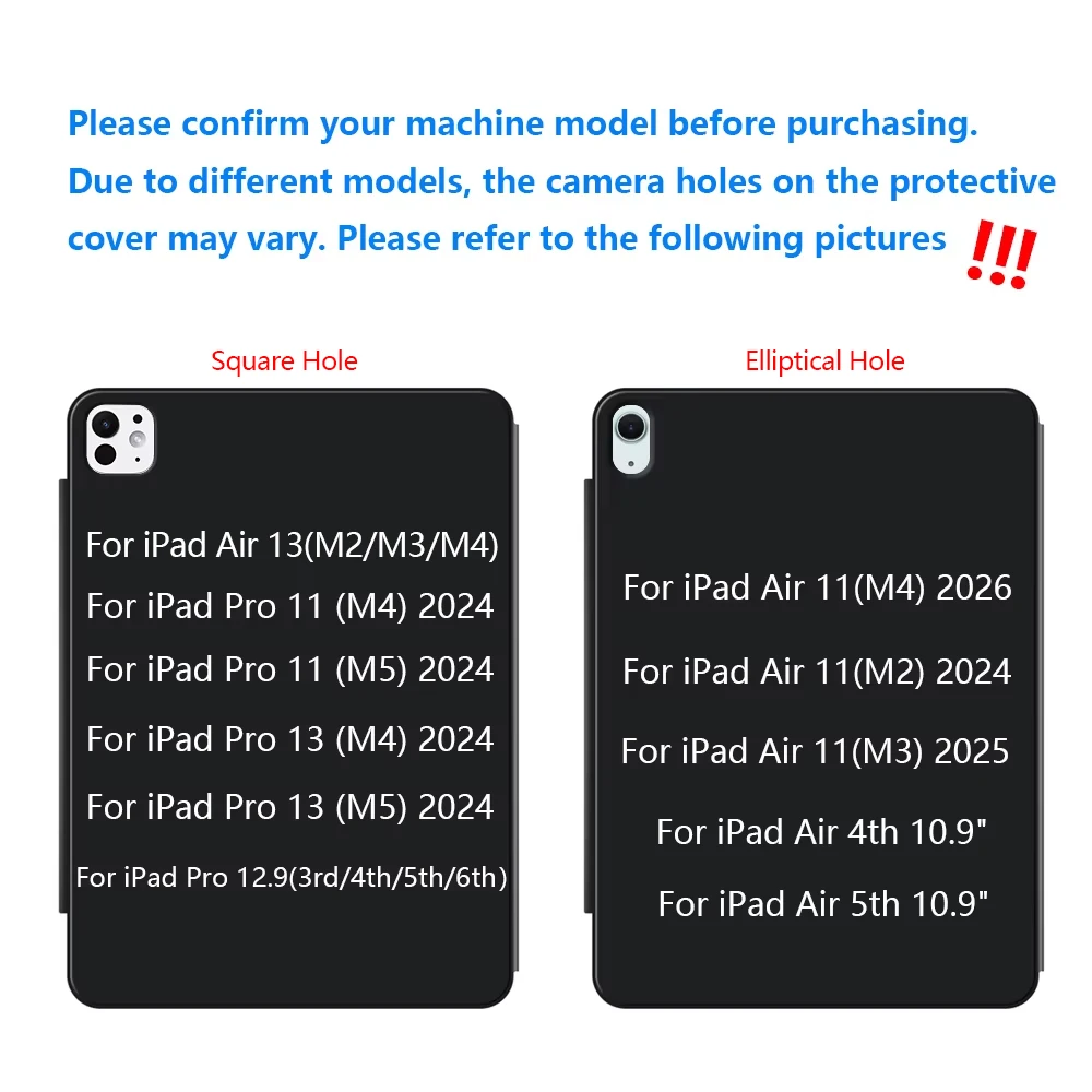 Premium Magnetic Protective Tablet Case with Y-Fold Design
