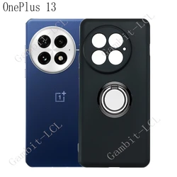 Premium TPU Silicone Phone Case with Back Ring Holder Bracket - Soft and Durable Protection for OnePlus Nord 3 5G (Ring Case Black)