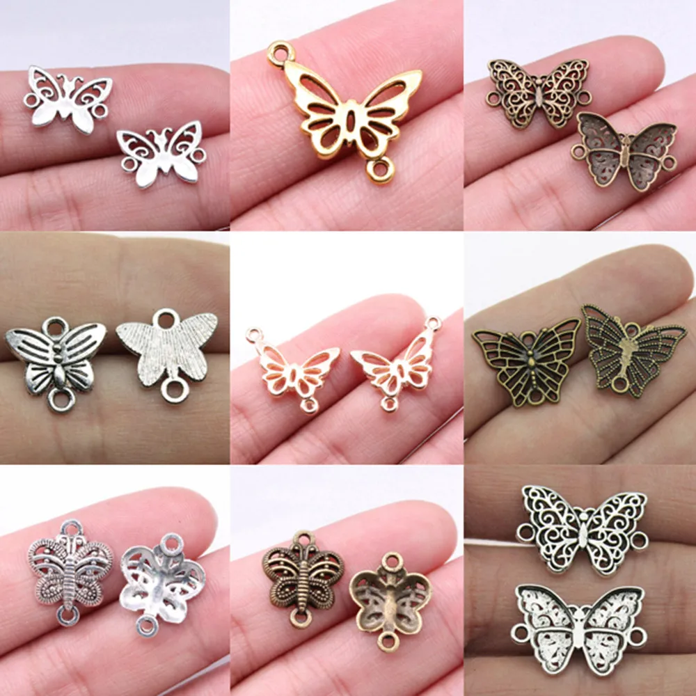 

Butterfly Link Charms Components Crafts Jewelry Materials