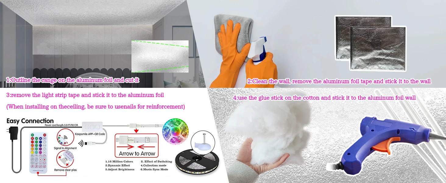 rgb clouds for ceiling