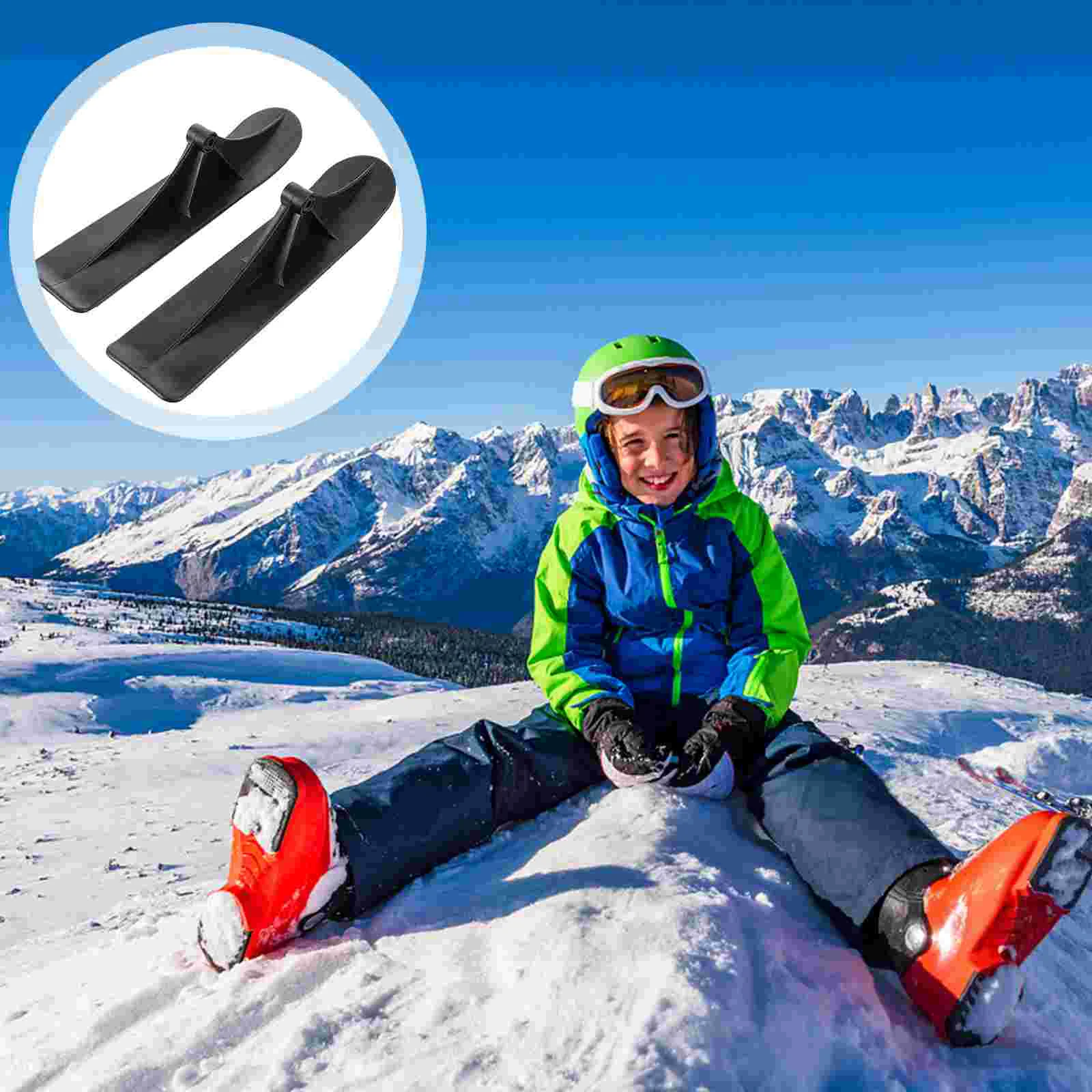 new top 3cm thickness sole stable mini ski skates adjustable bindings snowboards winter cross country skis alpine skis snow sled Snow Sled Ski Scooter Kit Ski Skate Board Ski Sled Scooter Ski Wheel