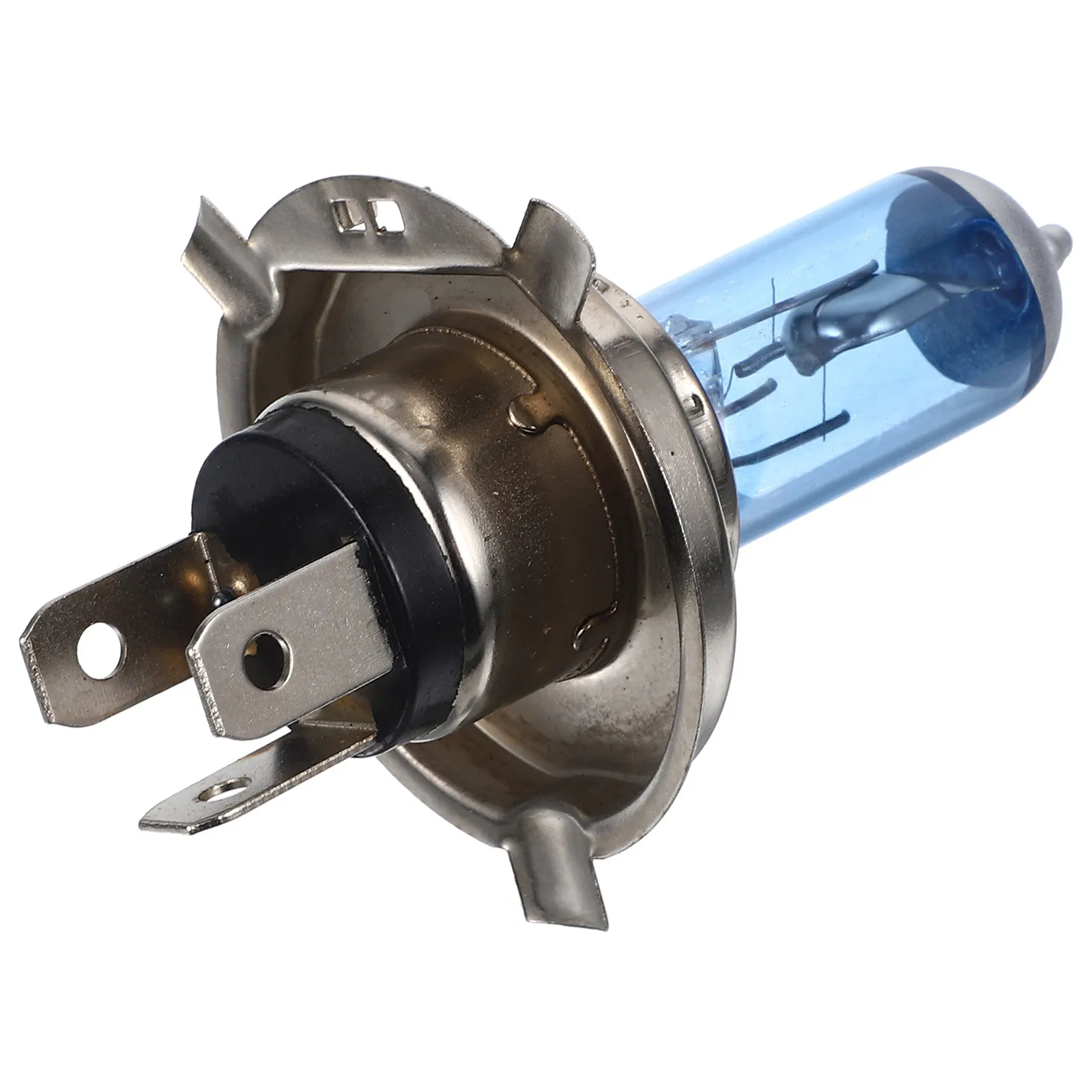 2Pcs H4 100W 12V 자동차 할로겐 헤드 램프 전구 흰색 6000K P43t 자동 헤드 라이트 향상된 선명도 와이드 빔 도로 가시성