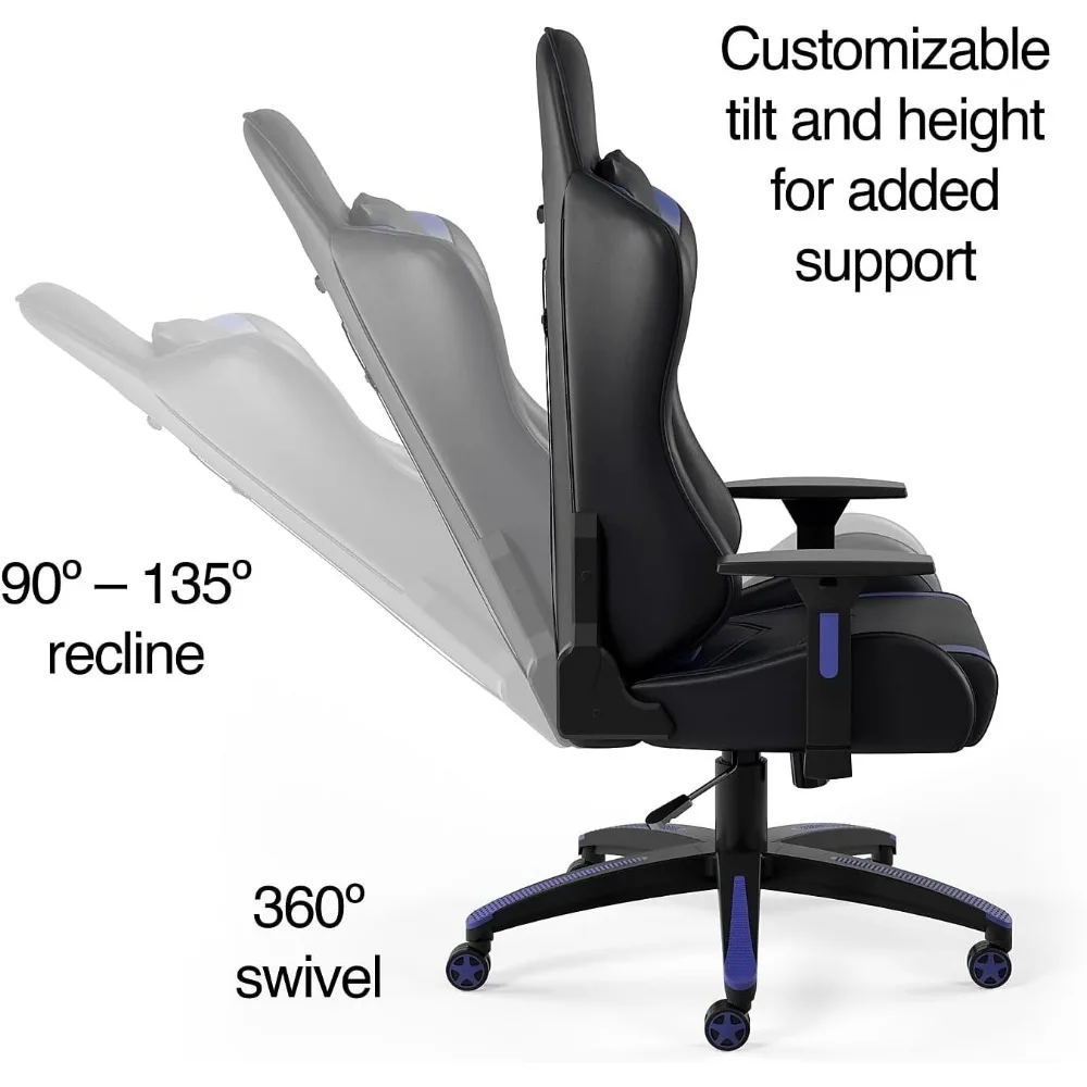 24326200  Vartan Gaming Chair Blue 5